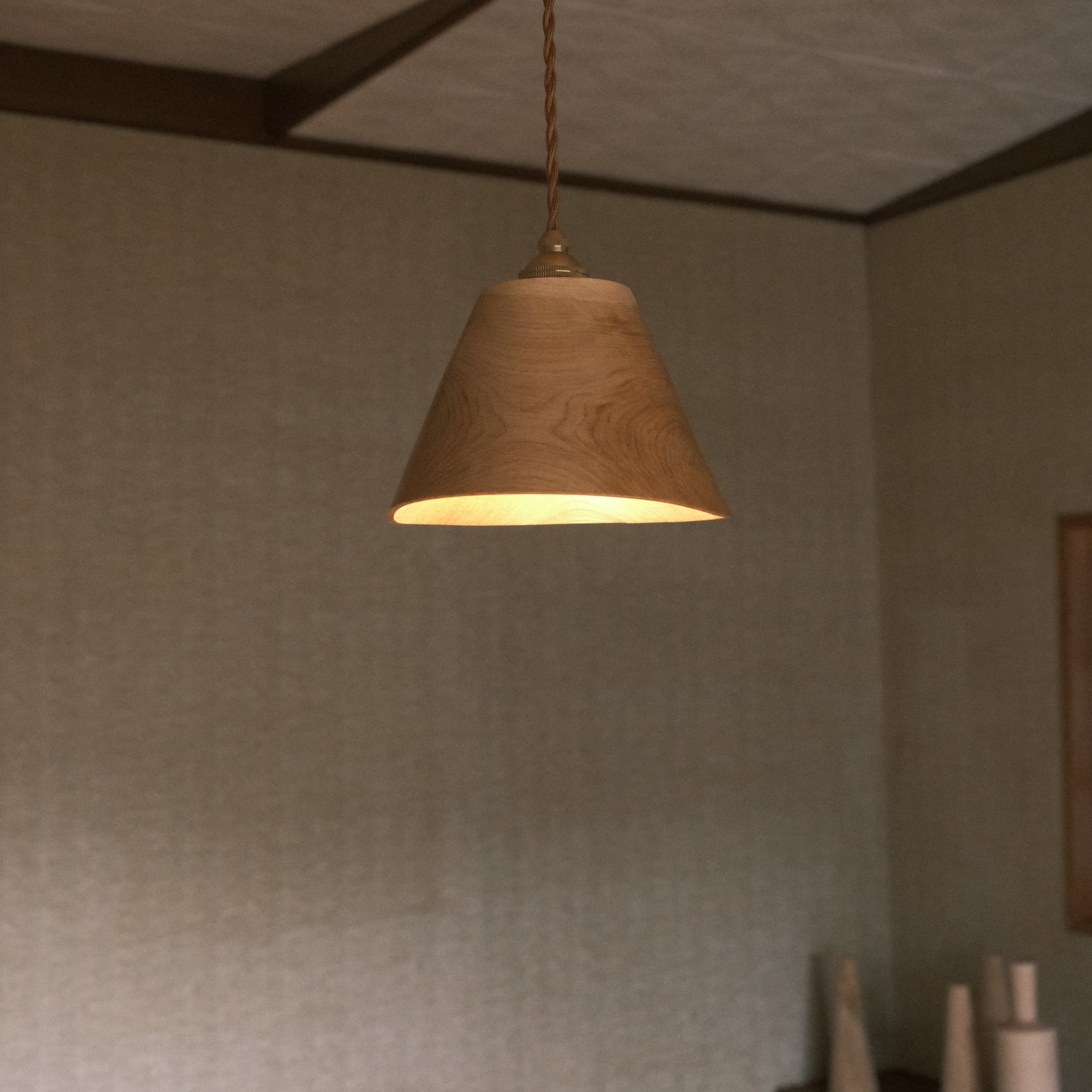 ミズナラ／lamp shade | waranoue