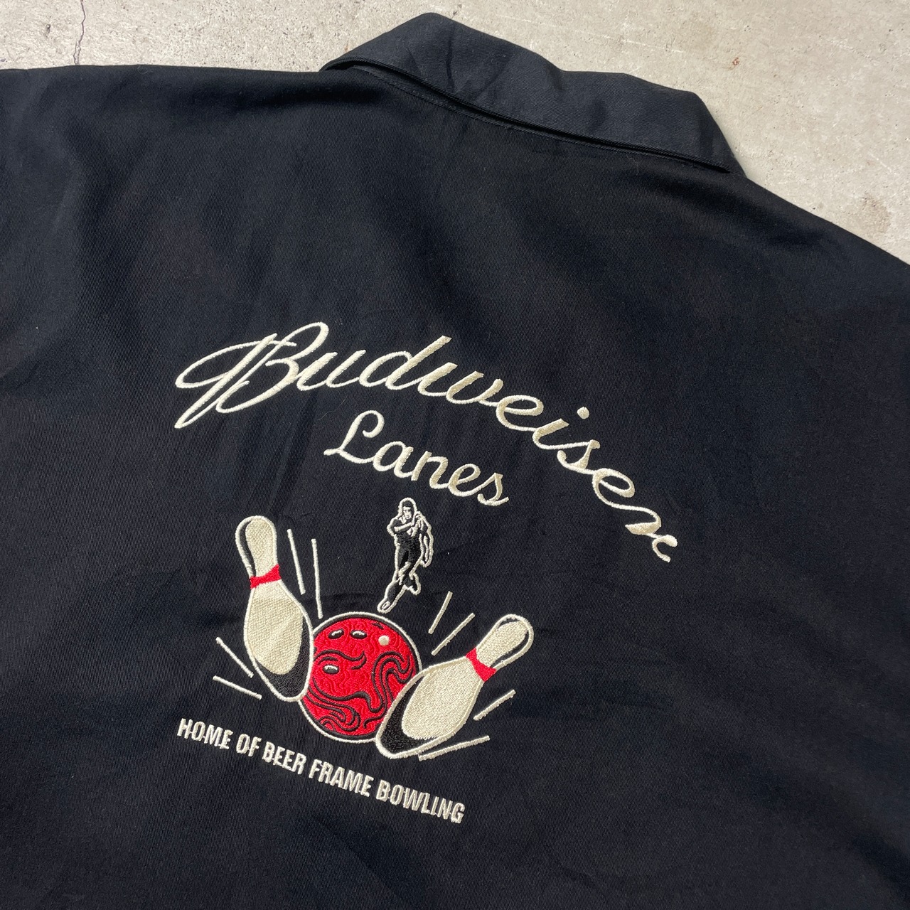 DEAD STOCK BUDWEISER バドワイザー 企業ロゴ 刺繍 ツートンカラー 