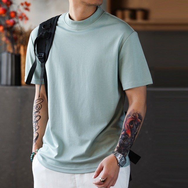 クルーネックカジュアル半袖Tシャツ 260029