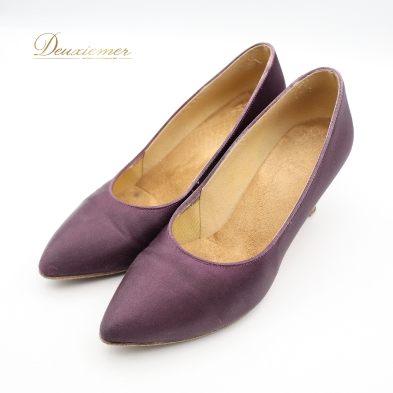 社交ダンス 衣装 スタンダード シューズ パープル系 SUPADANCE 靴 くつ ヒール レディース 無地 シンプル 紫 光沢 上品 イングランド製 ダンス衣装 練習 レッスン イベント ステージ かわいい 落ち着いた色 華やか パーティー