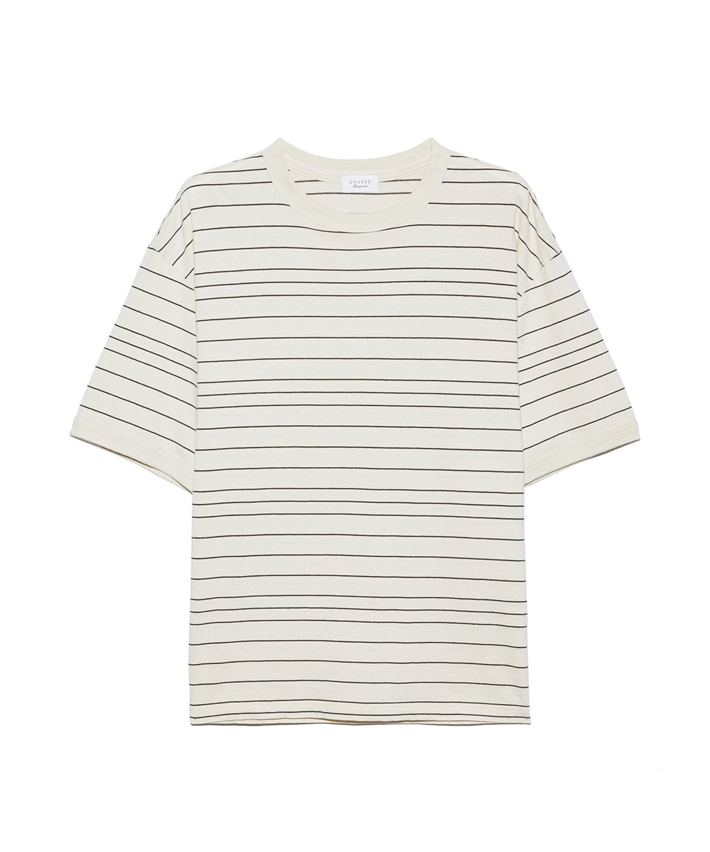 UNUSED / US2543 BORDER SHORT SLEEVE T-SHIRT(ECRU) | AfterSchool