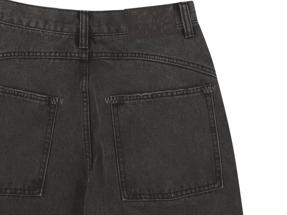 COYSEIO] W STITCH DENIM PANTS BLACK 正規品 韓国ブランド 韓国通販