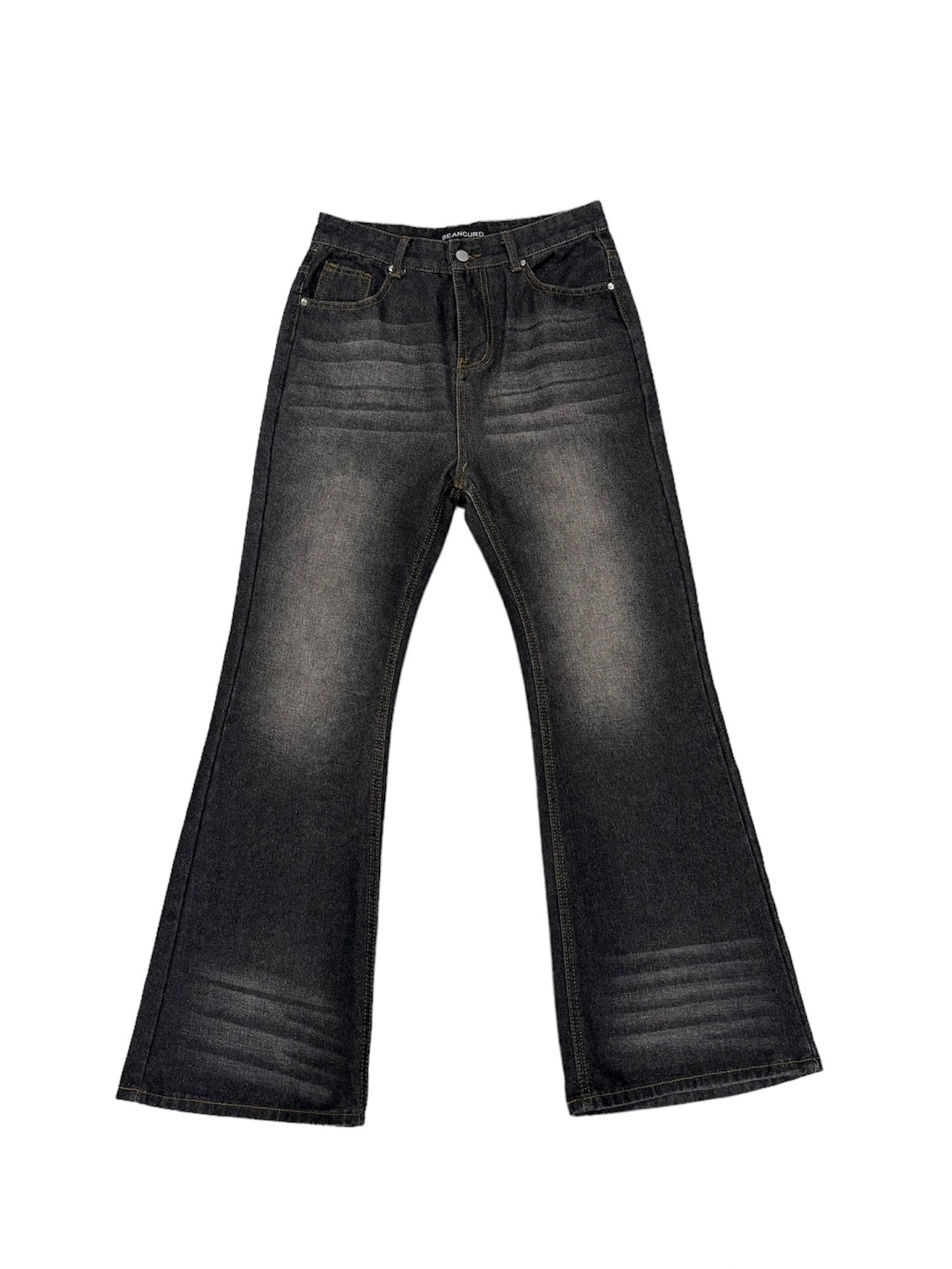 【ALUDE SELECT】wash straight flare pants