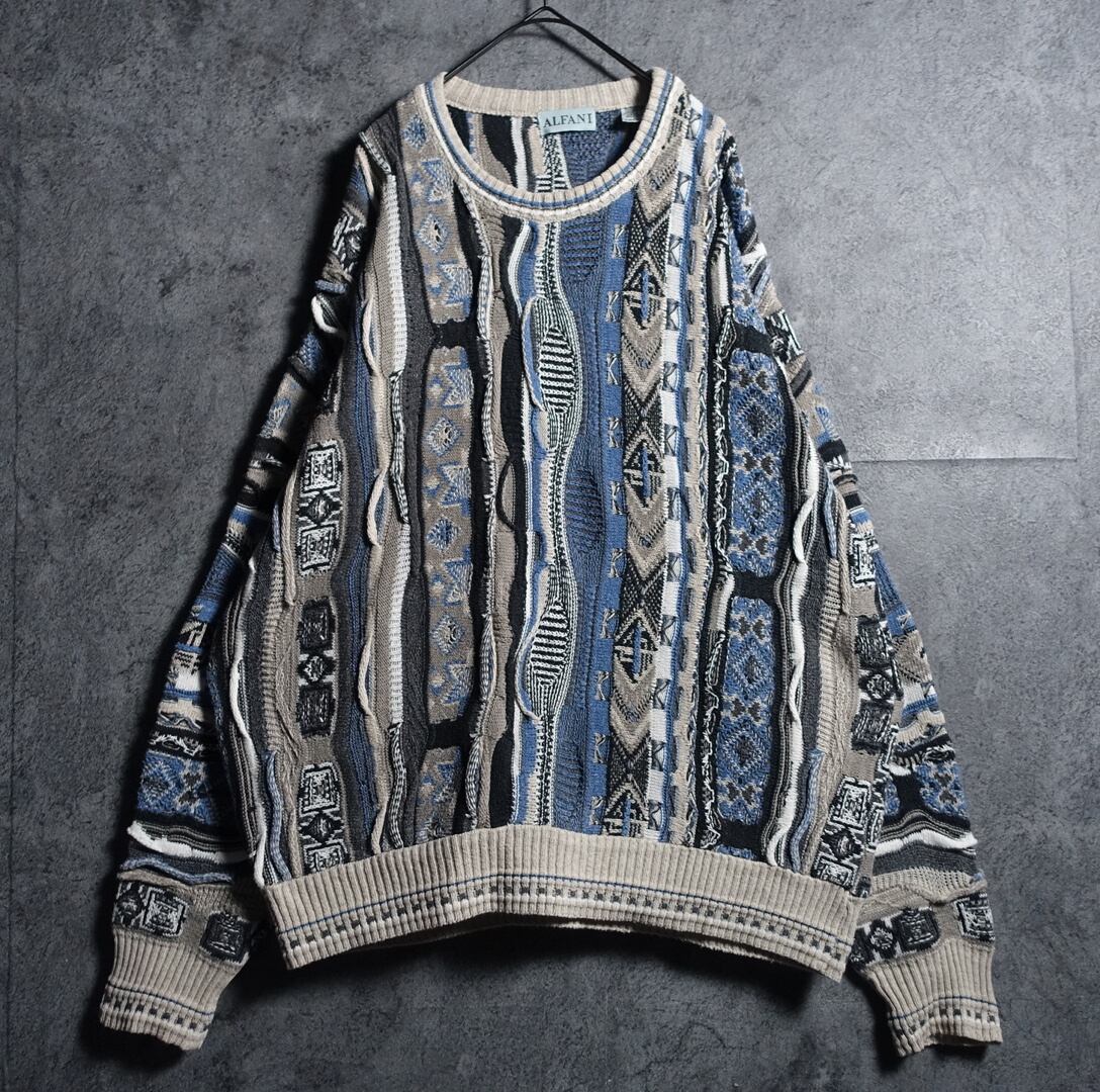 EURO Multicolor 3D Pattern Design Cotton Knit