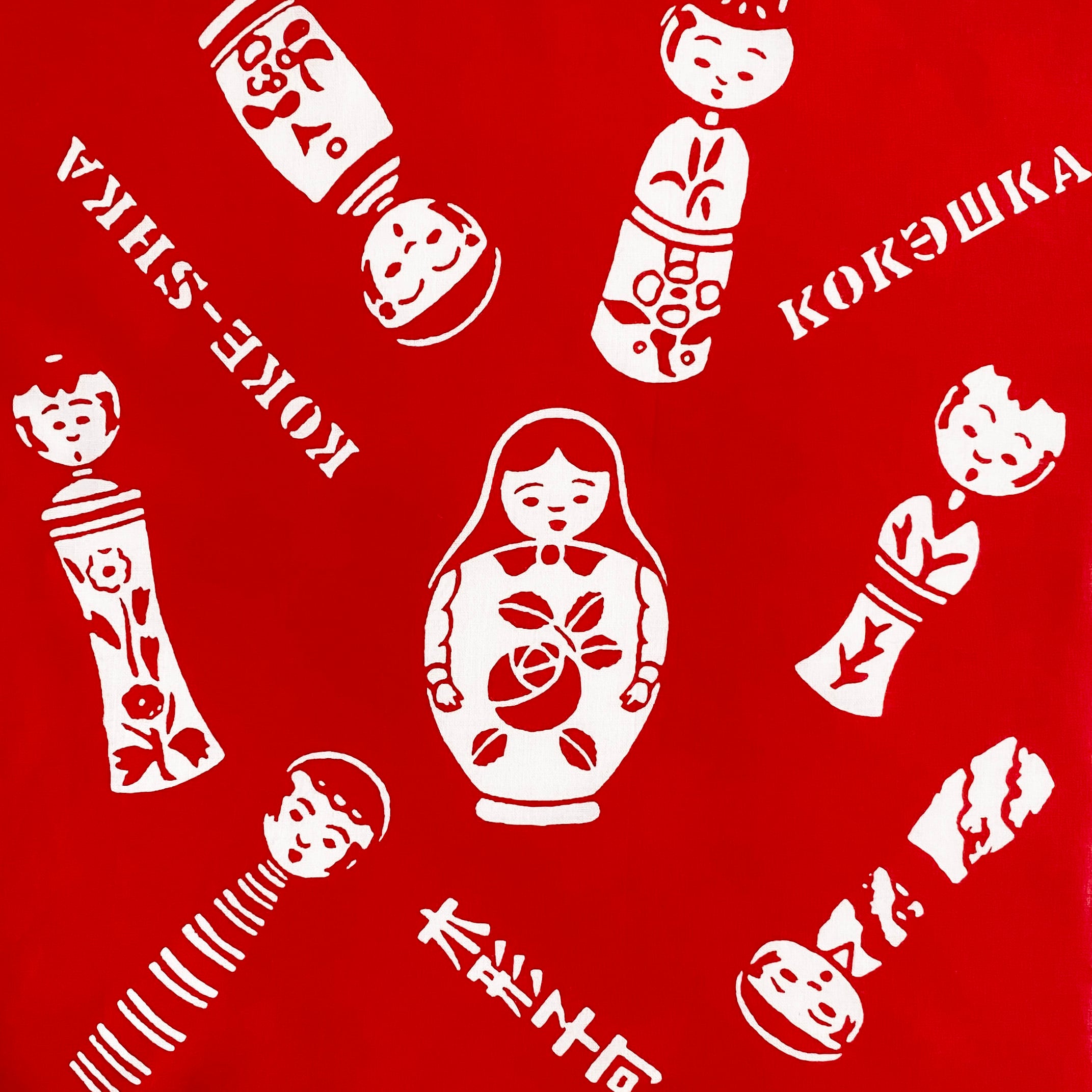 マトこけ手ぬぐいハンカチ