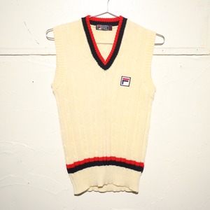 FILA Childen Knit Vest Cream