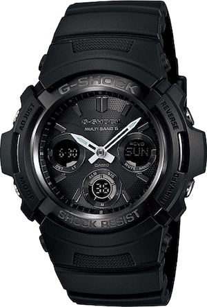 CASIO カシオ G-SHOCK Gショック 電波 マルチバンド6 タフソーラー AWG-M100B-1A ブラック 海外モデル 腕時計 メンズ