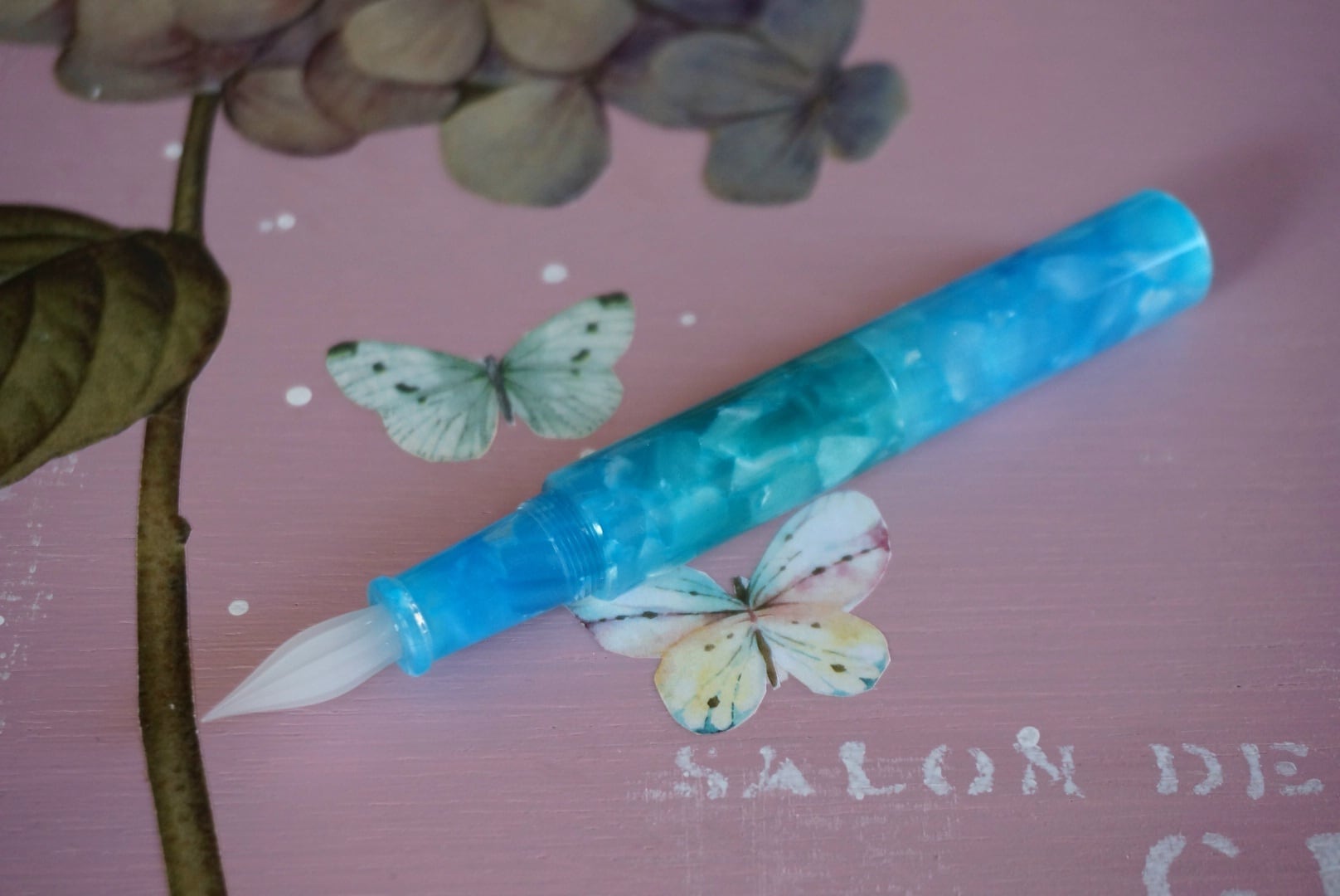 シュクルガラスペン (Kemmy’sLaboコラボ) Aqua アクア
