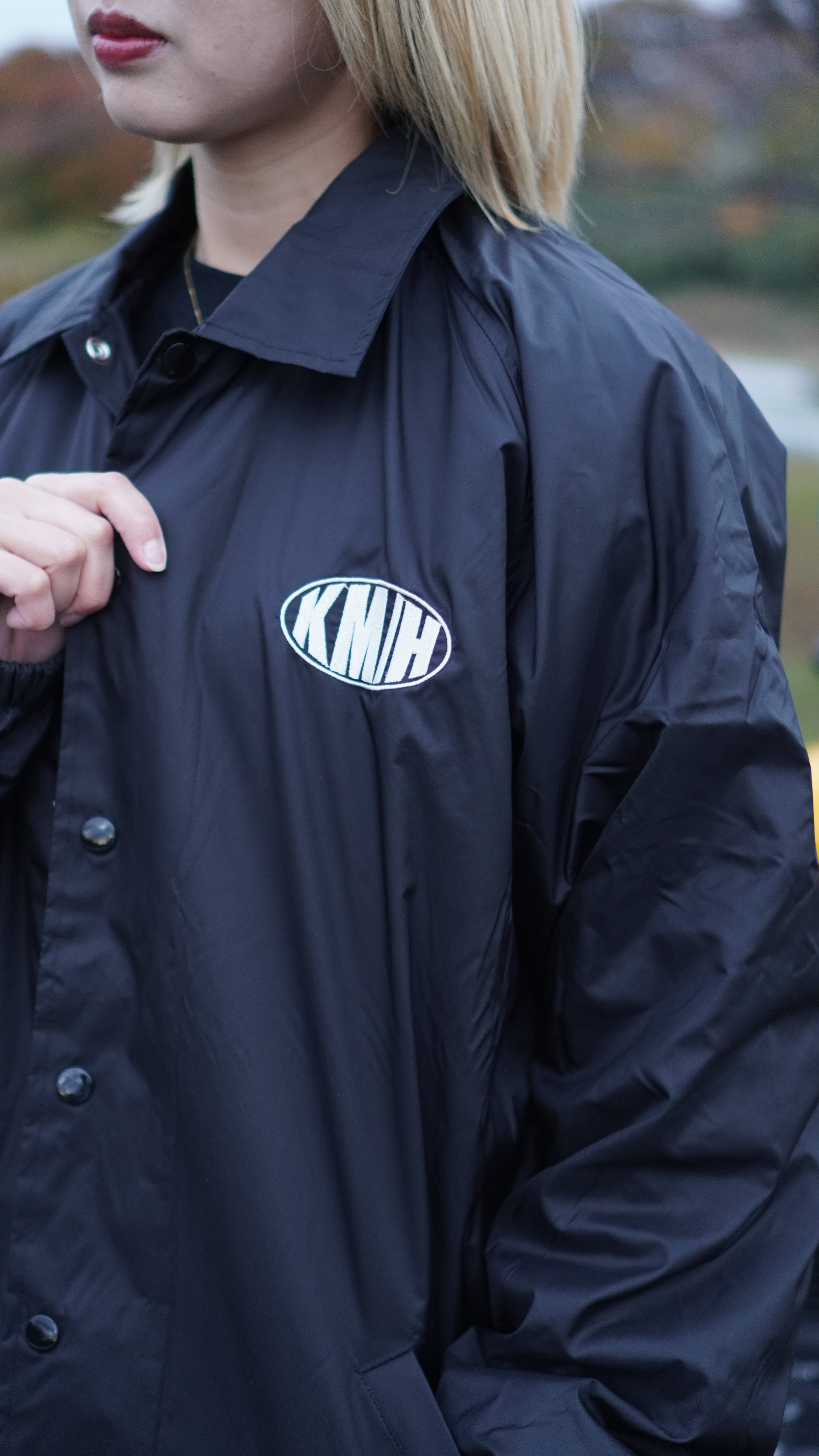 予約販売】KKコーチジャケット(裏地ボア)【ブラック】 | km/h