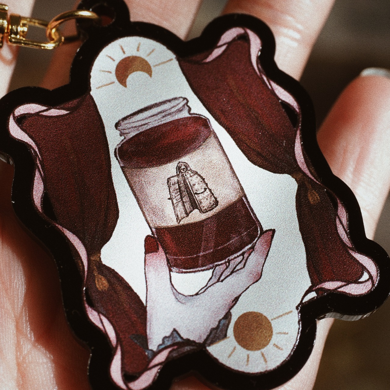 アイアンメイデン絞りの囚人ジャム瓶　アクリルキーホルダー