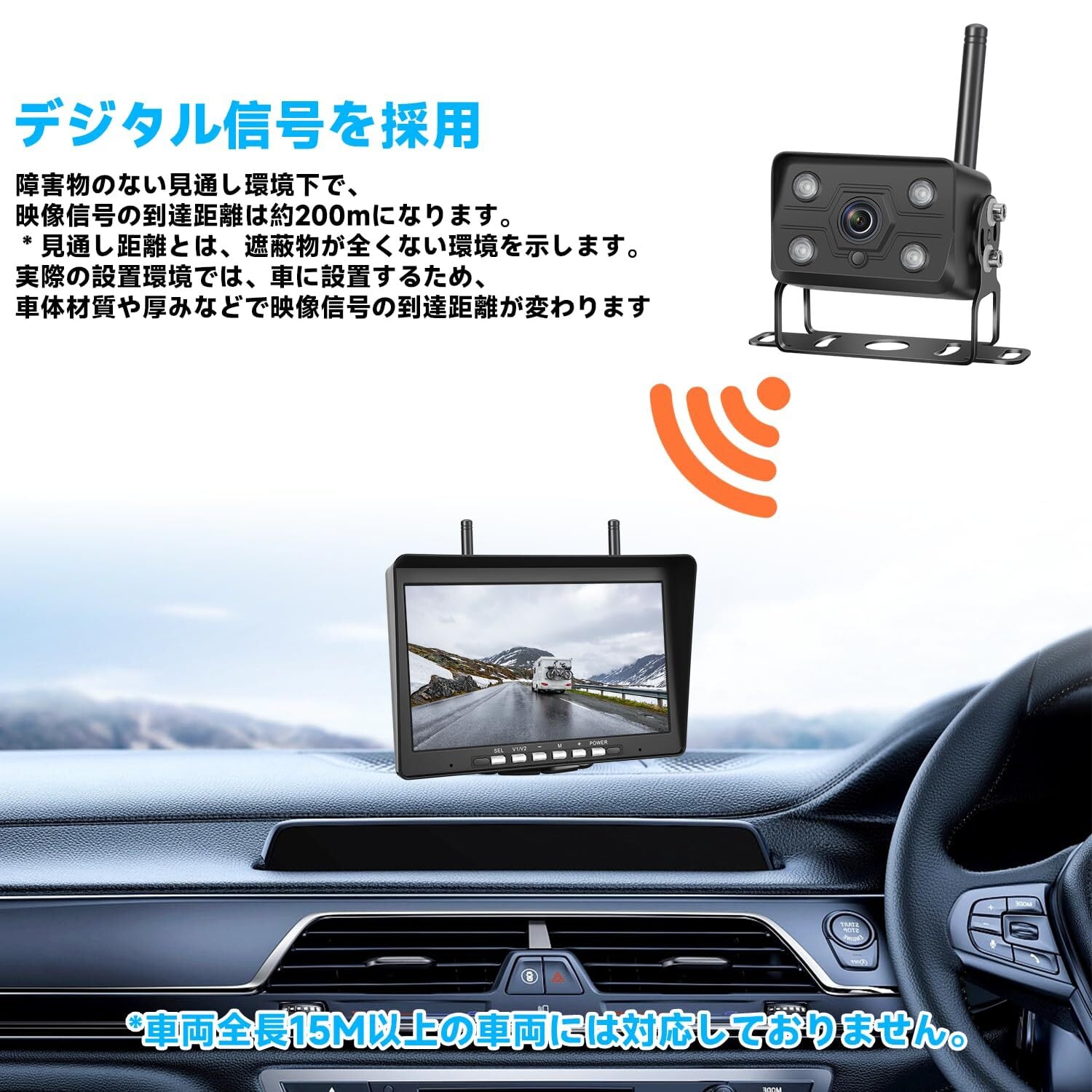 【開封・未使用】Tonowu 録画機能付き ワイヤレスバックカメラモニター 71OAkWjeS5L._AC_UL210_SR210,