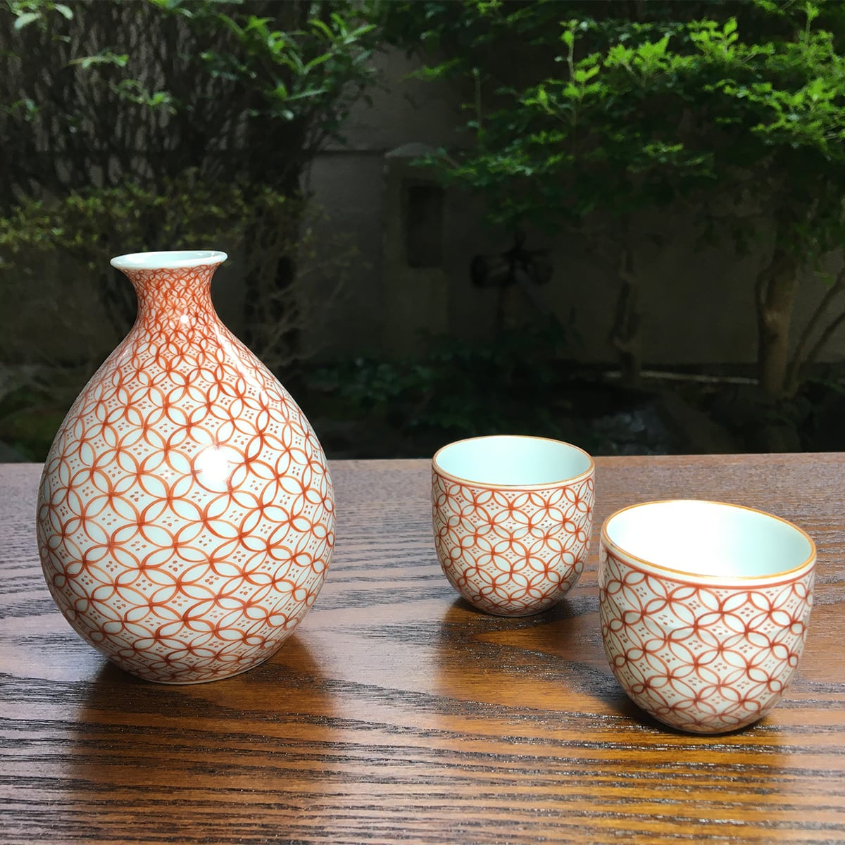 赤絵七宝詰（あかえしっぽうづめ）徳利 | 京の器 竹峰窯 Chikuhougama -