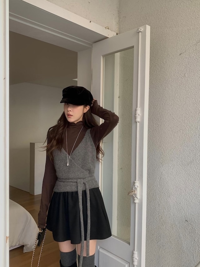 (予約) miel / Delly wrap bustier 4color