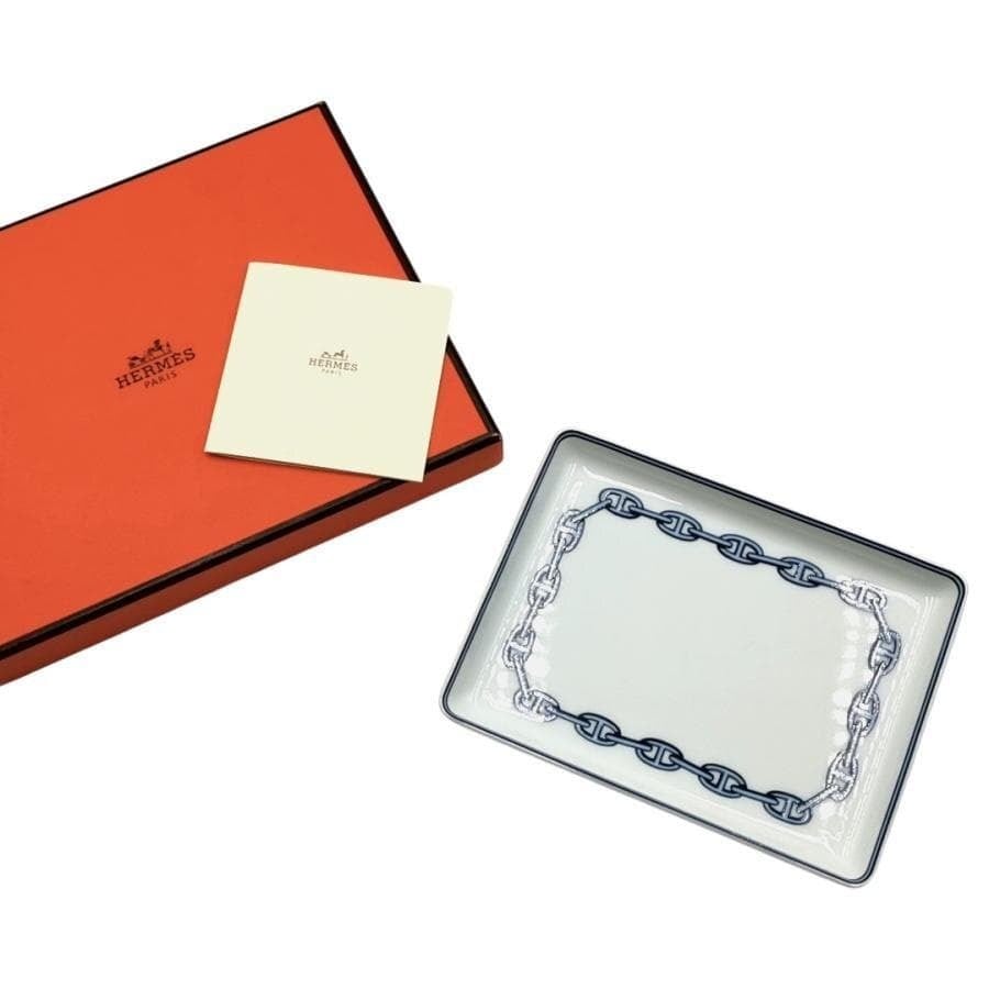美品 エルメス HERMES プレート シェーヌダンクル 10-26080809
