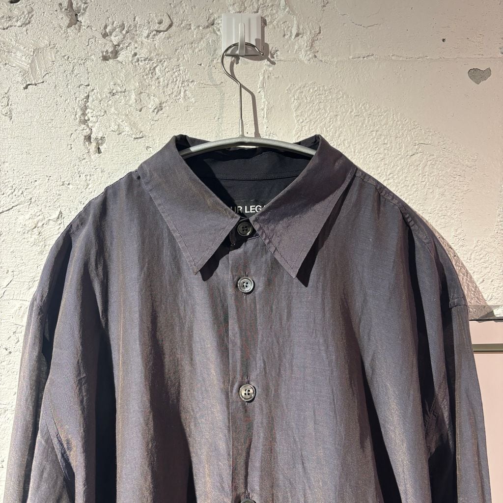 OUR LEGACY アワーレガシー 25SS BEYOND SHIRT Charcoal Bordeaux