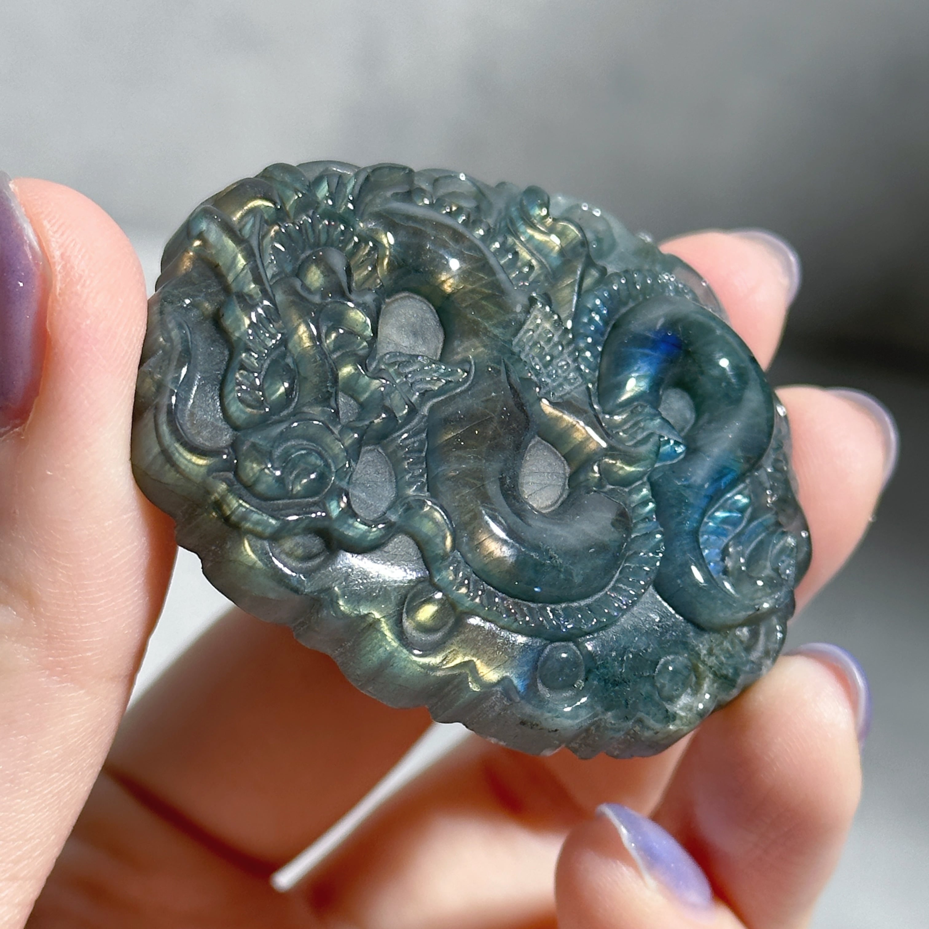 ラブラドライト 龍11◇ Labradorite◇天然石・鉱物・パワーストーン
