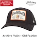 AMERICAN NEEDLE アメリカンニードル メッシュキャップ メンズ レディース 5パネルキャップ 刺繍キャップ Archive Valin Old Fashion SMU789A-OLDFASH BLK 日本代理店正規品