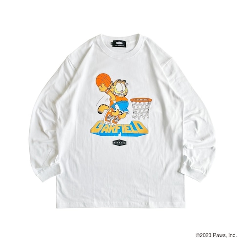 GARFIELD×CRATE DUNK L/S T -SHIRT WHITE