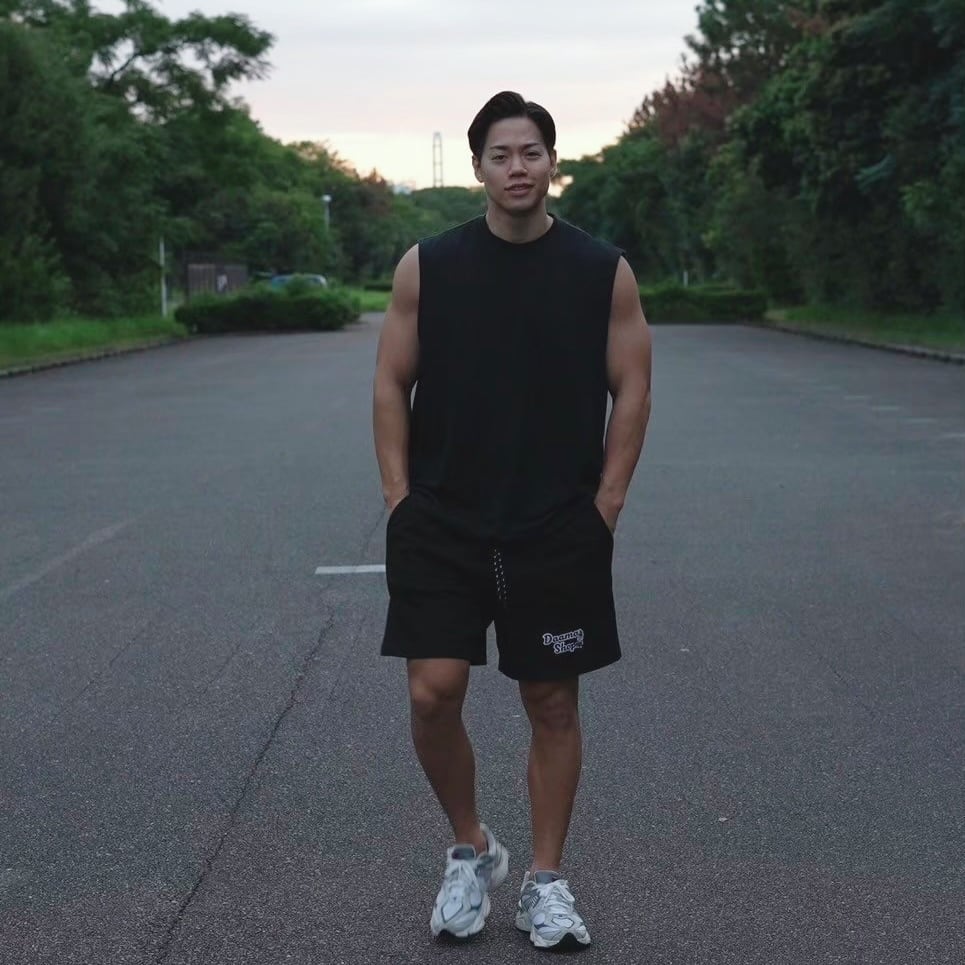 コットン ハーフパンツ【ブラック】《S-2XL》 | Daamas Shop