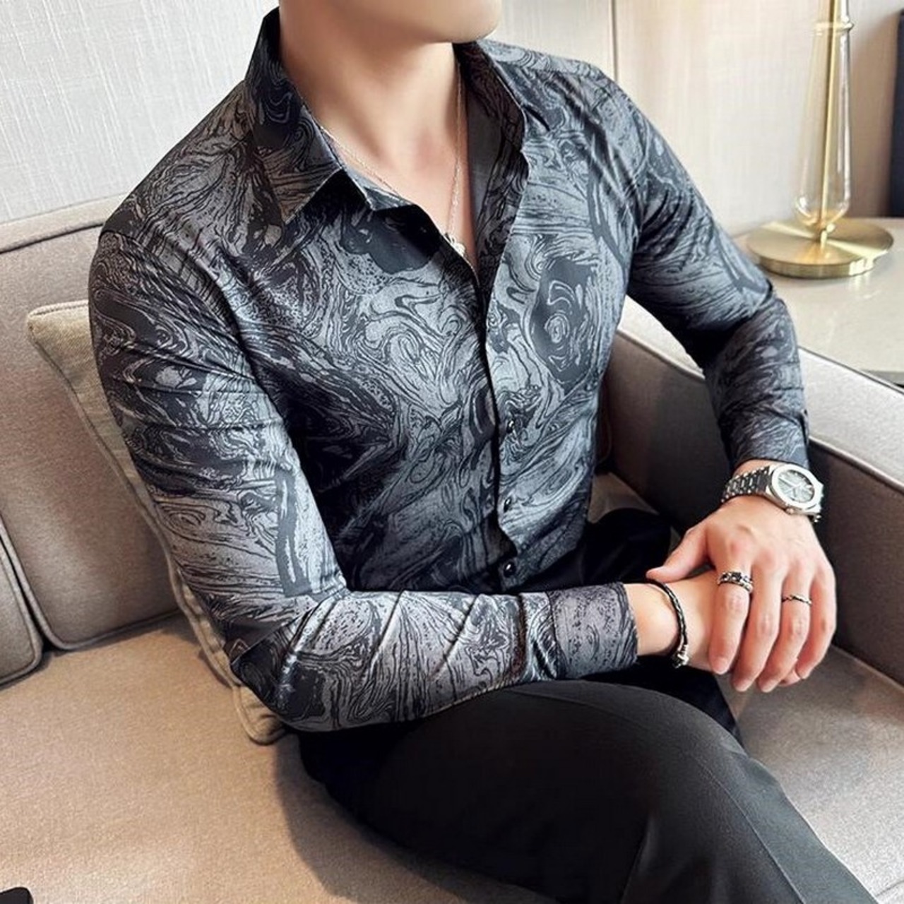 printed shirt tops 00253