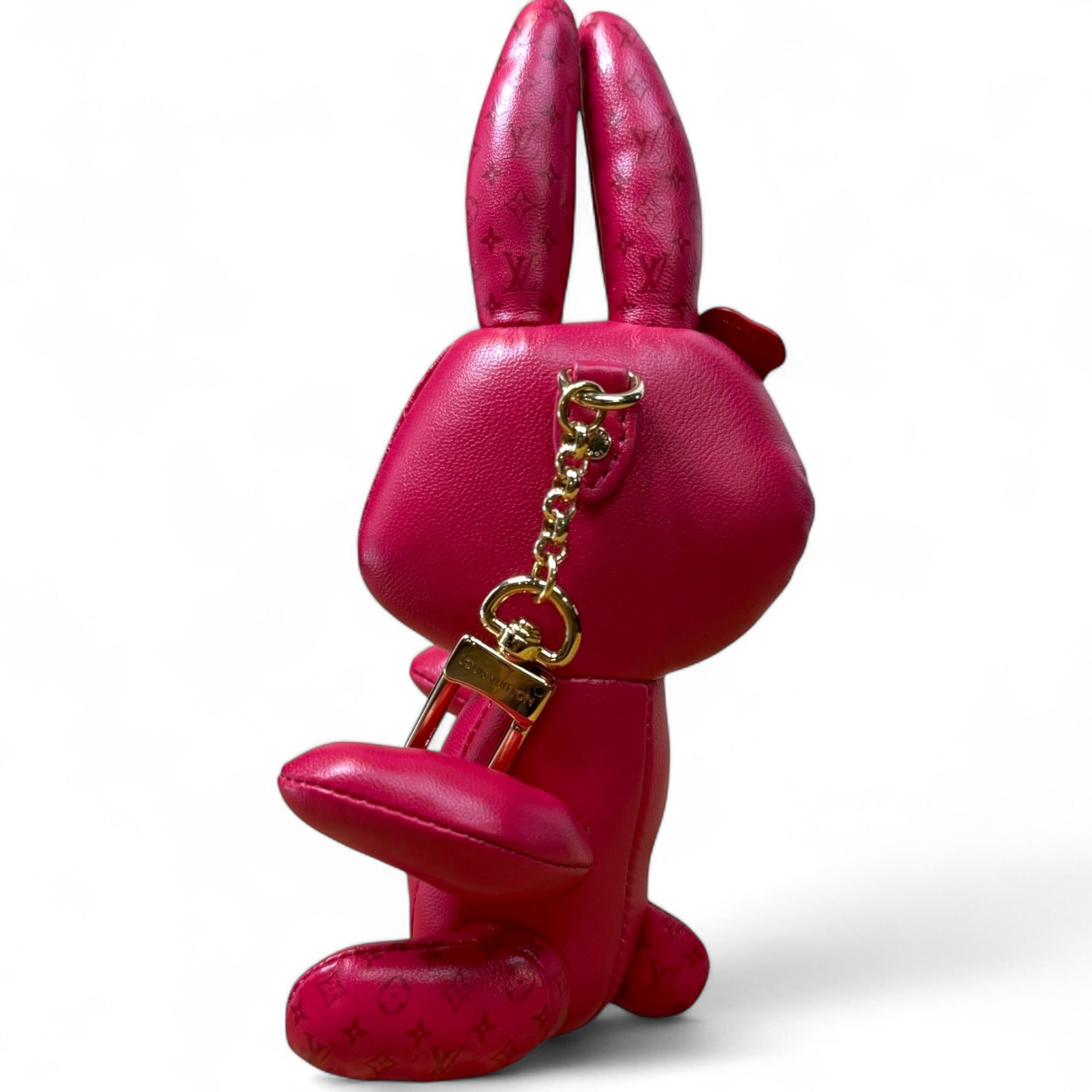 LOUIS VUITTON キーリング ラビット ピンク LOUIS VUITTON】ルイヴィトン キーホルダー アニモグラム ラビット