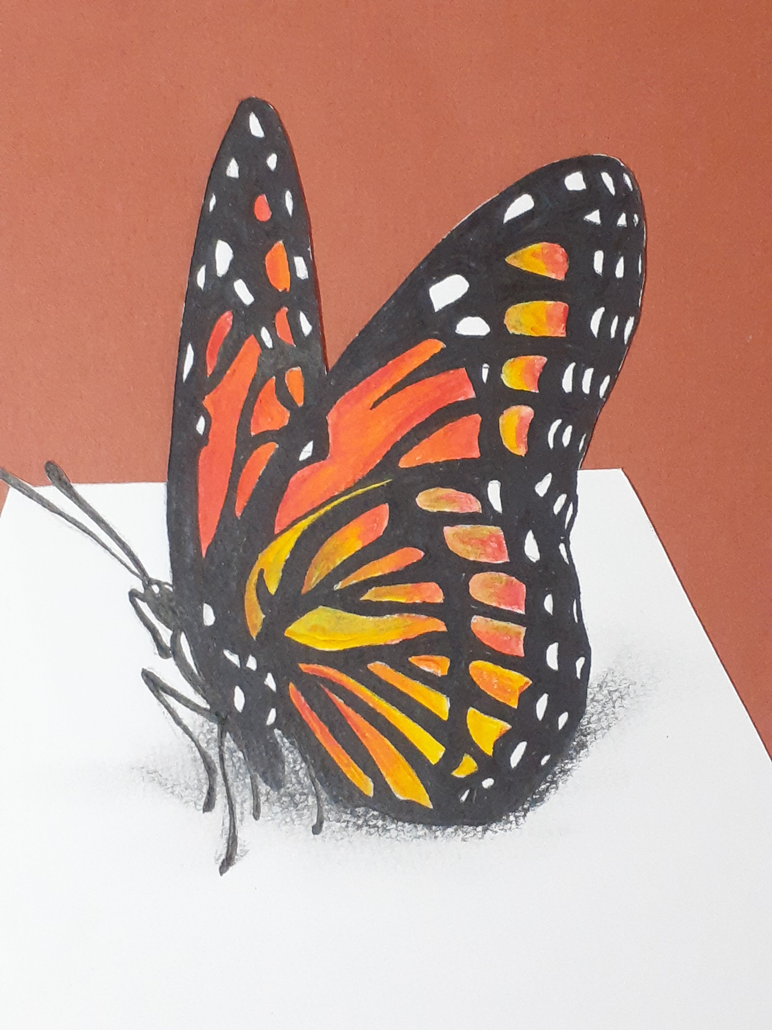 蝶とたんぽぽ✨チョークアート・原画 絵画 にじいろ 通販