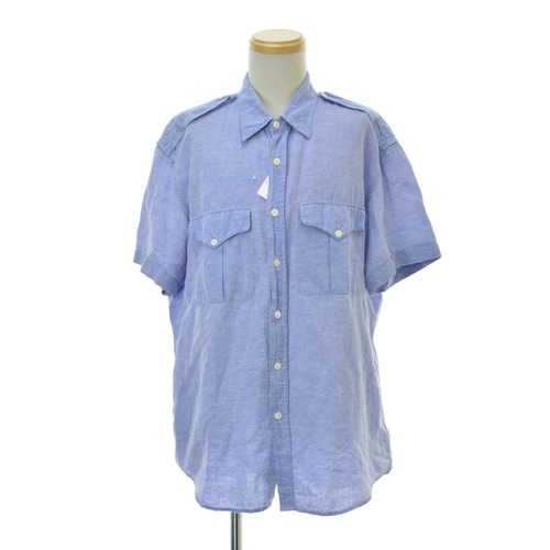 RALPH LAUREN PURPLE LABEL / ラルフローレンパープルレーベルリネン サファリ半袖シャツ