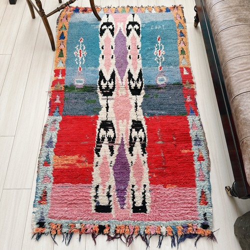 モロッコ ヴィンテージラグ MR010 | ブジャド | 93cm × 160cm