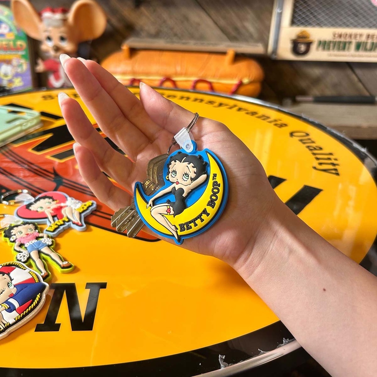 【BettyBoop】ラバーキーリング《5種》