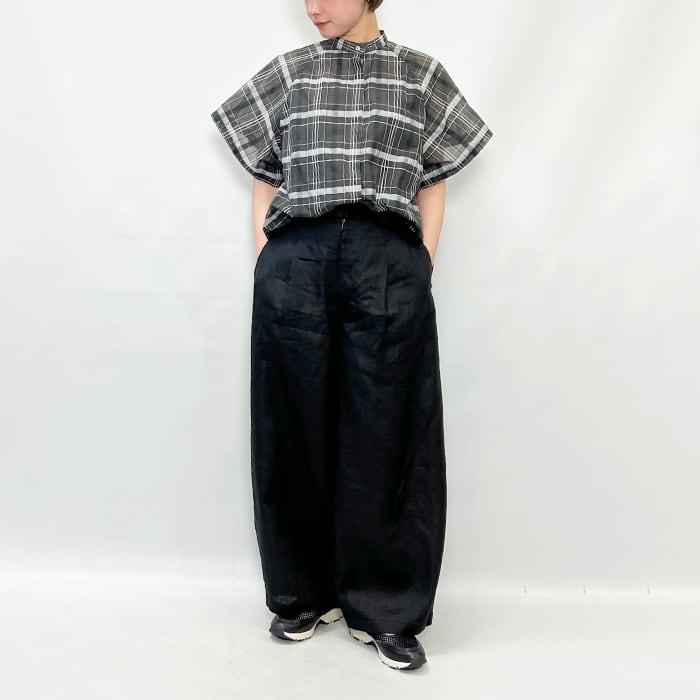 FLORENT フローレント シアーチェックブラウス 2602F01007 2026春夏