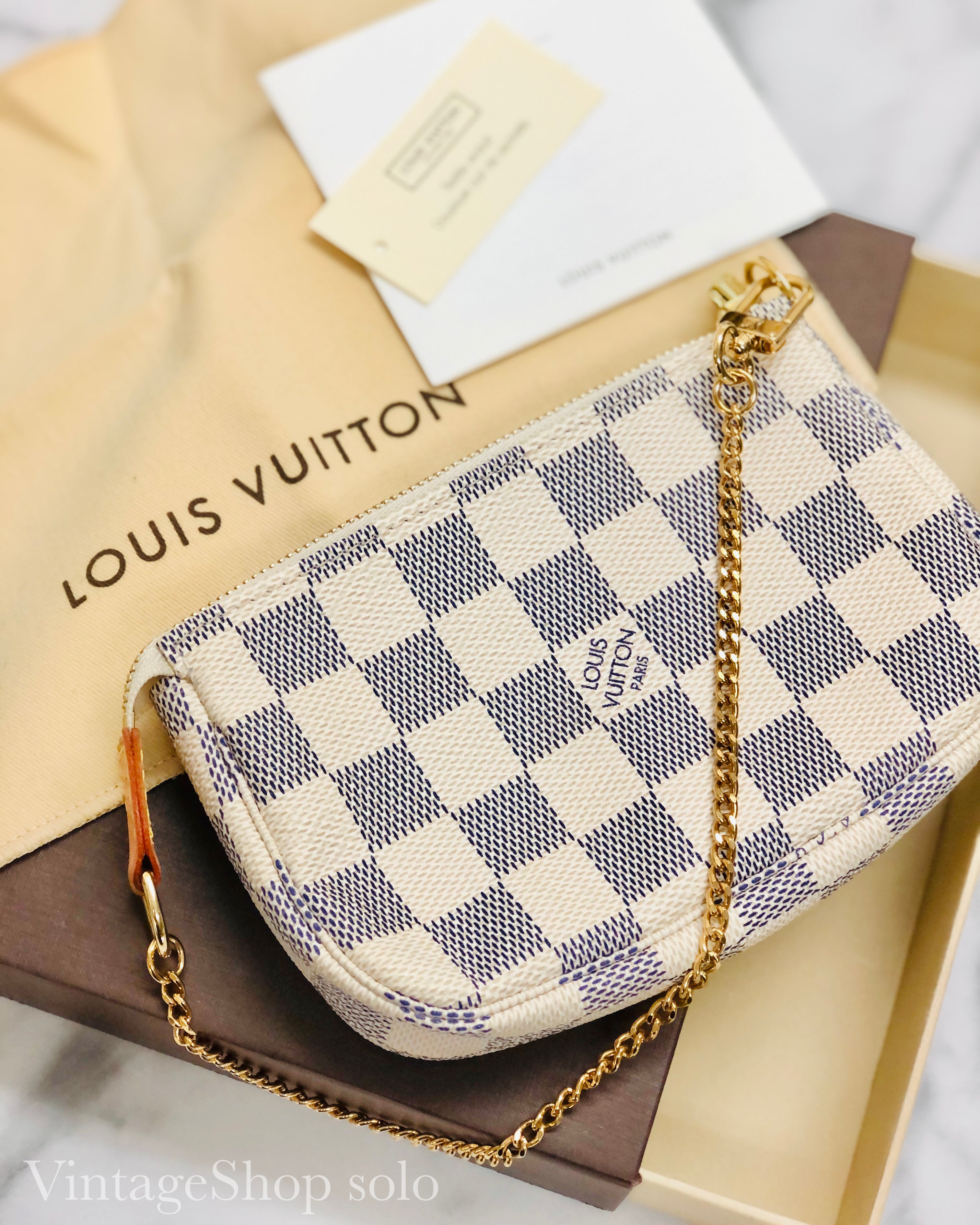 LOUIS VUITTON ルイ ヴィトン ダミエアズール PVC N58010 ミニ