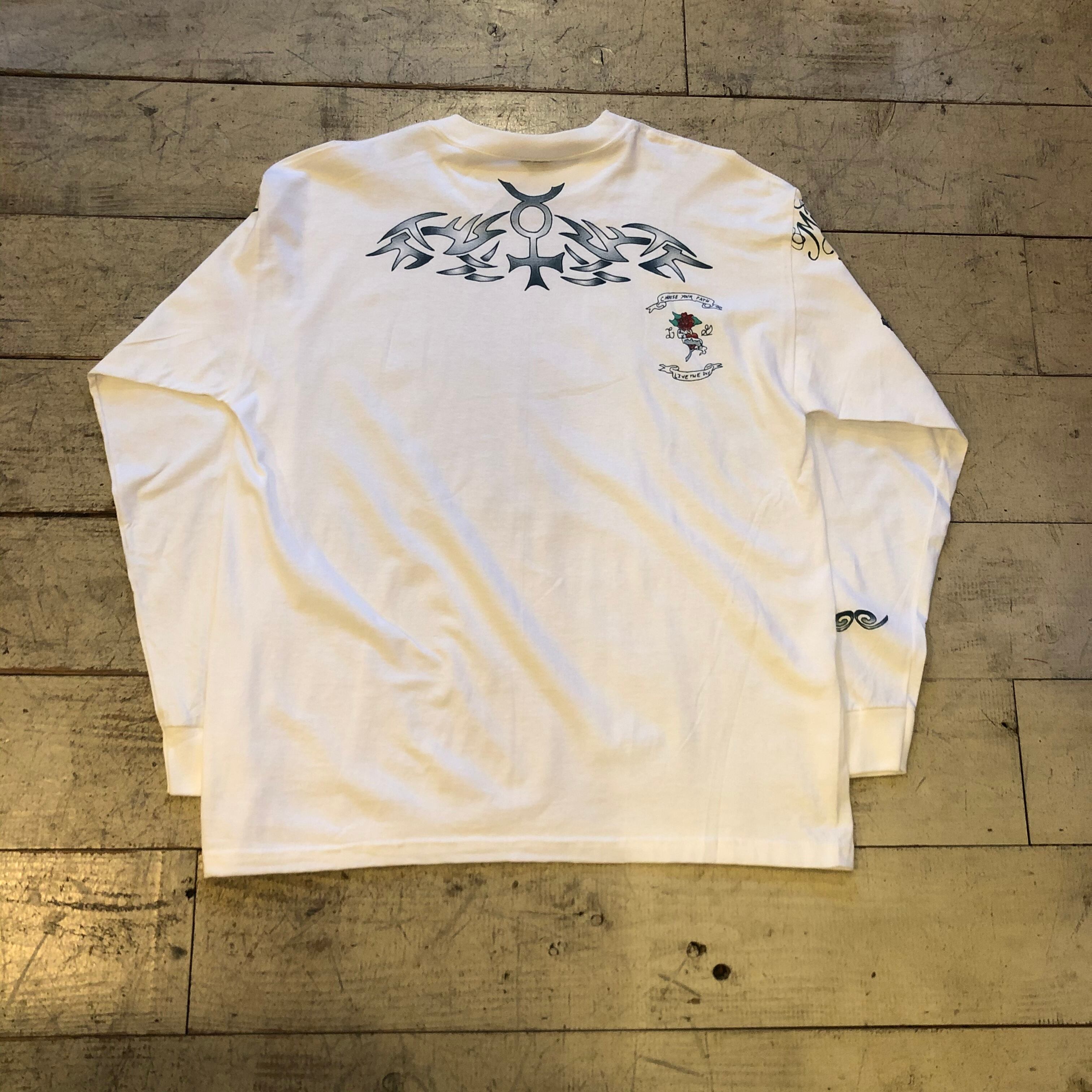 deadstock!! 90s Dennis Rodman tattoo L/S T-shirt | What’z up powered by BASE