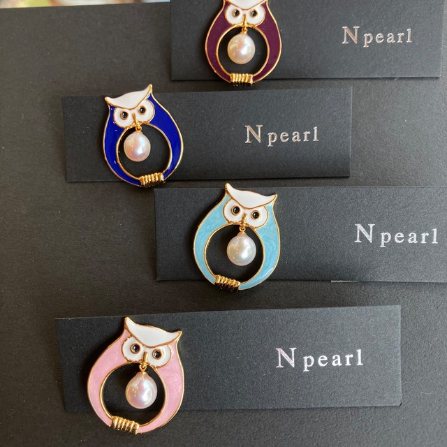 愛媛宇和島産  本真珠　パールピンブローチ　N pearl