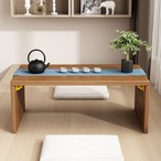 折りたたみ式 竹製ティーテーブル ローテーブル 座卓 コンパクト収納 和風 茶道具 禅スタイル 立体彫刻 サンバースト 女性でも軽量 省スペース 多機能テーブル