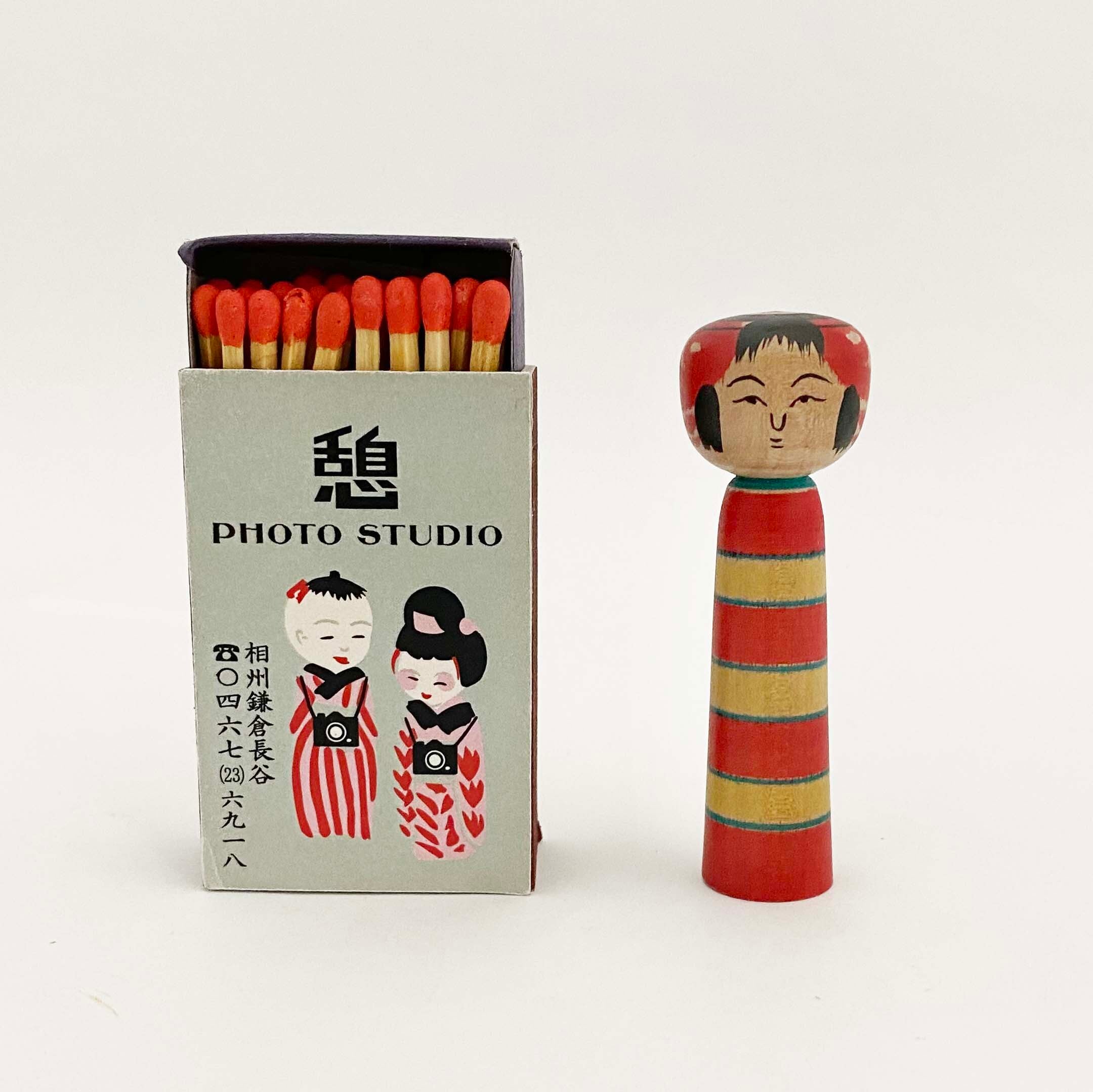 小寸こけし（土湯系 / 稲毛豊工人）