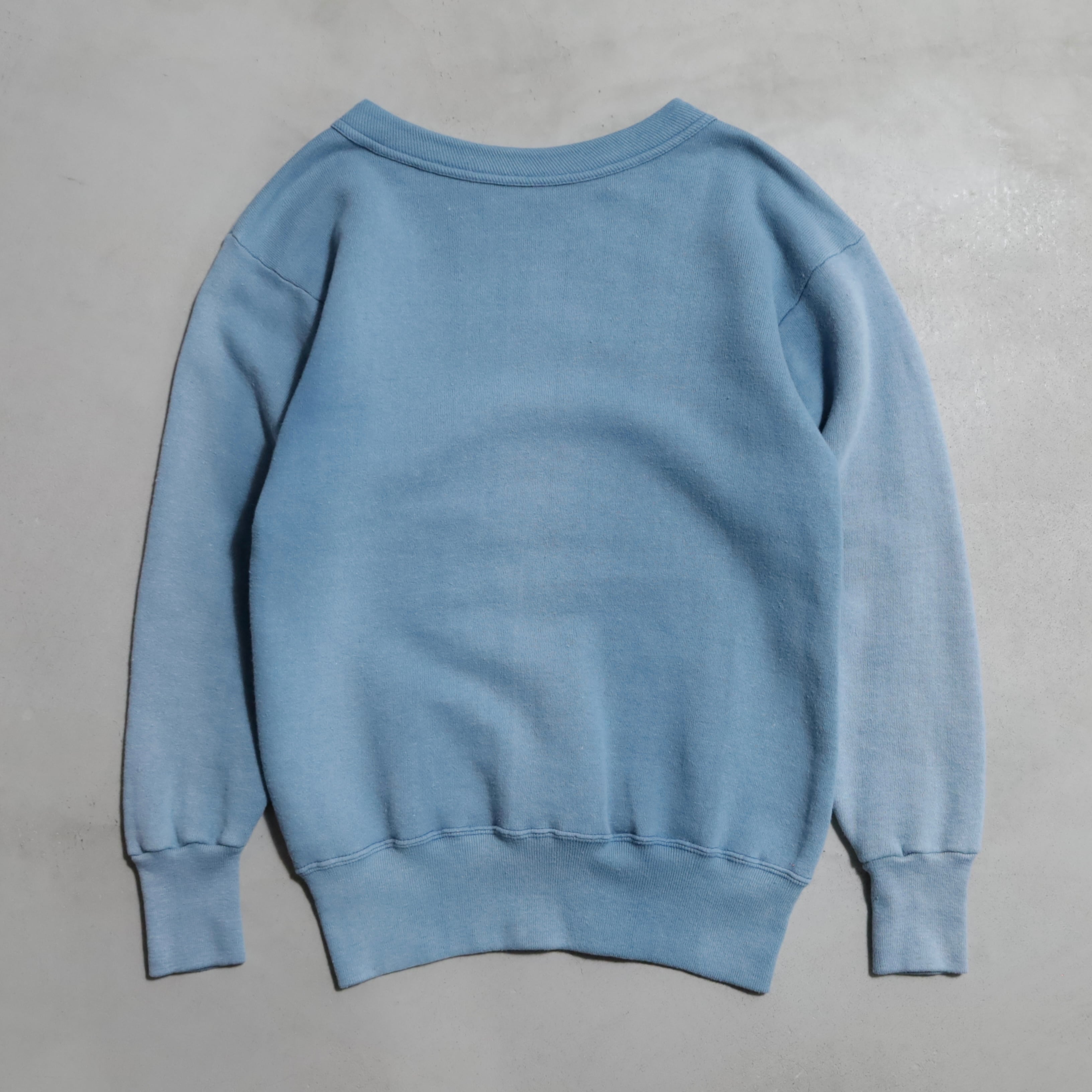 OLD FLOCKY PRINT SWEAT SHIRT (GOOD SUN FADE/GOOD CONDITION) | Tiny