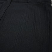 wide silhouette stripe sheer pants black