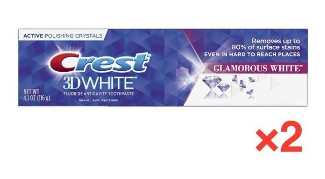 クレスト 3D ホワイト グラマラス ホワイト 歯磨き粉 116ｇ×２ Crest 3D White Luxe Glamorous White Toothpaste