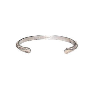 Darell Cadman silver stamped bangle