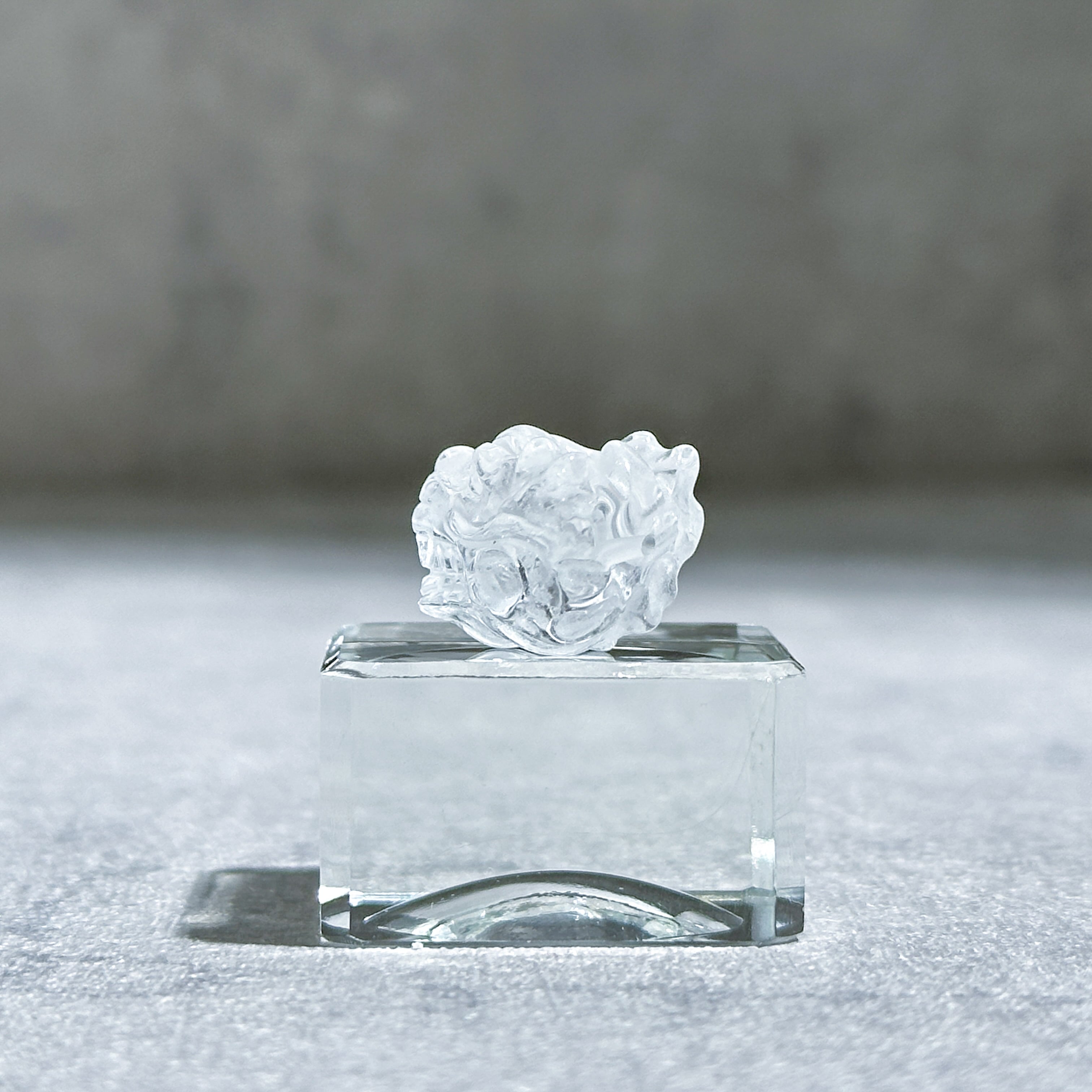 ☘️クリアクォーツ 龍の頭の形　パワーストーン 天然石 クリアクォーツ ミニドラゴンヘッド(穴あき)02◇ Clear Quartz Dragon