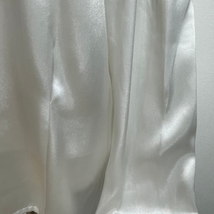 80-90's off white satin blouse