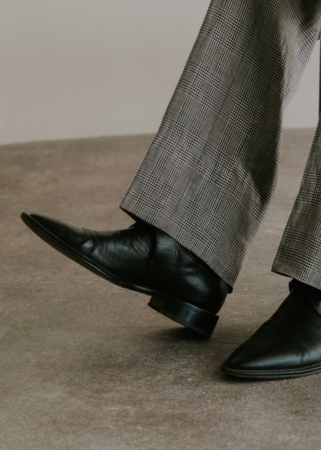 90's CoSTUME NATIONAL HOMME pointed toe center seam leather shoes