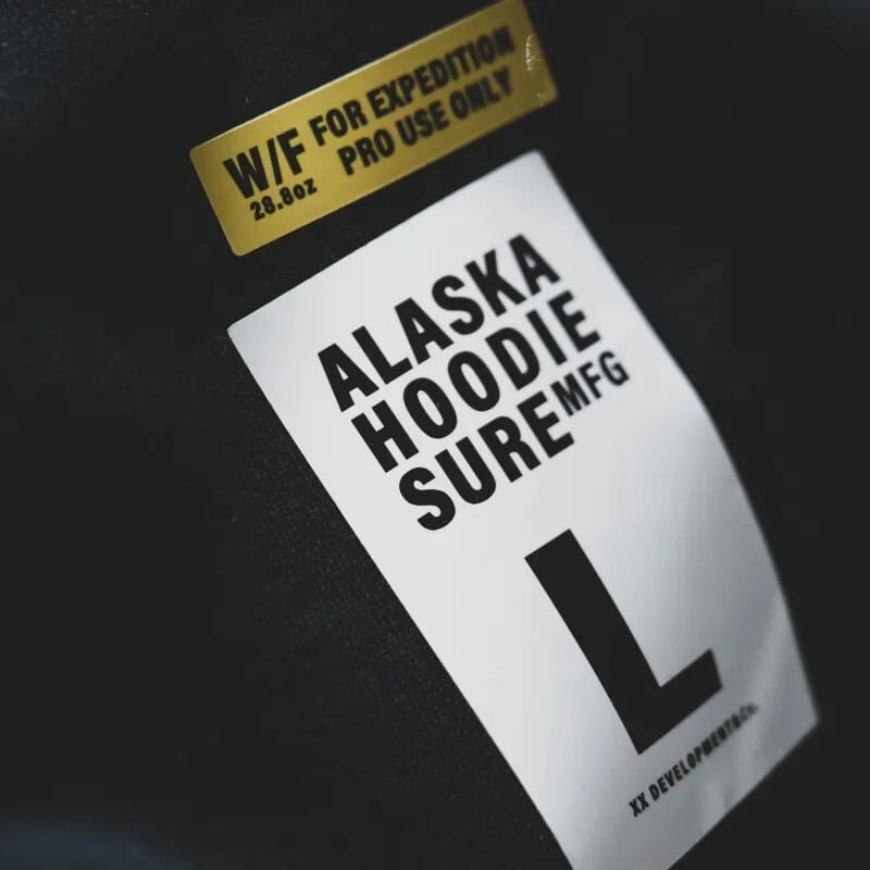 XX DEVELOPMENT SURE'S ALASKA HOODIE 25 W FACE BLACK&NASVY&RED