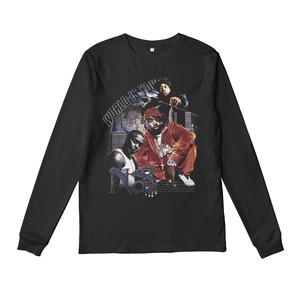 Nas rap-t L/S TEE  (black/white)