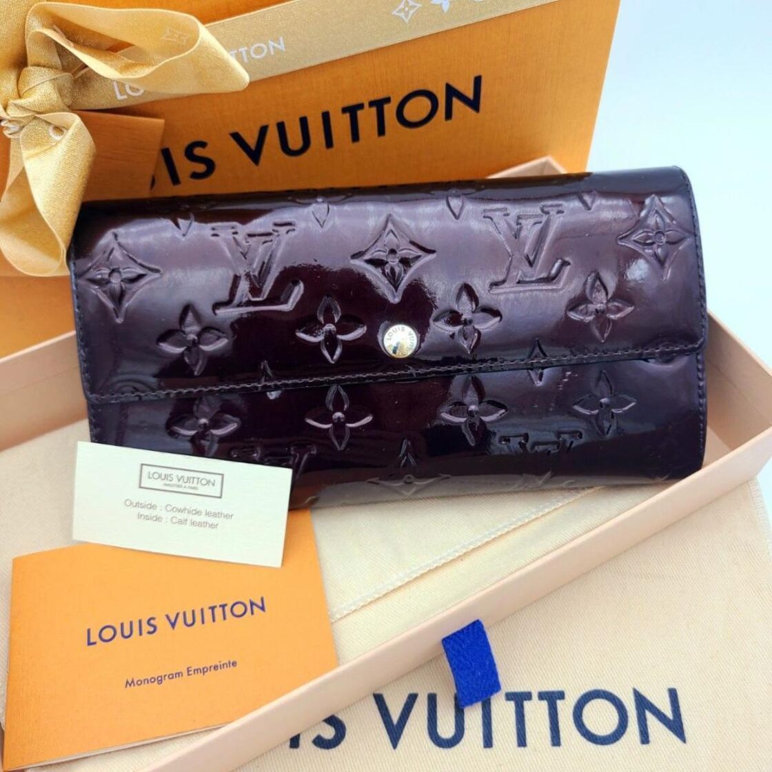 Louis Vuitton ルイヴィトン 長財布 ヴェルニ ポルトフォイユ サラ  