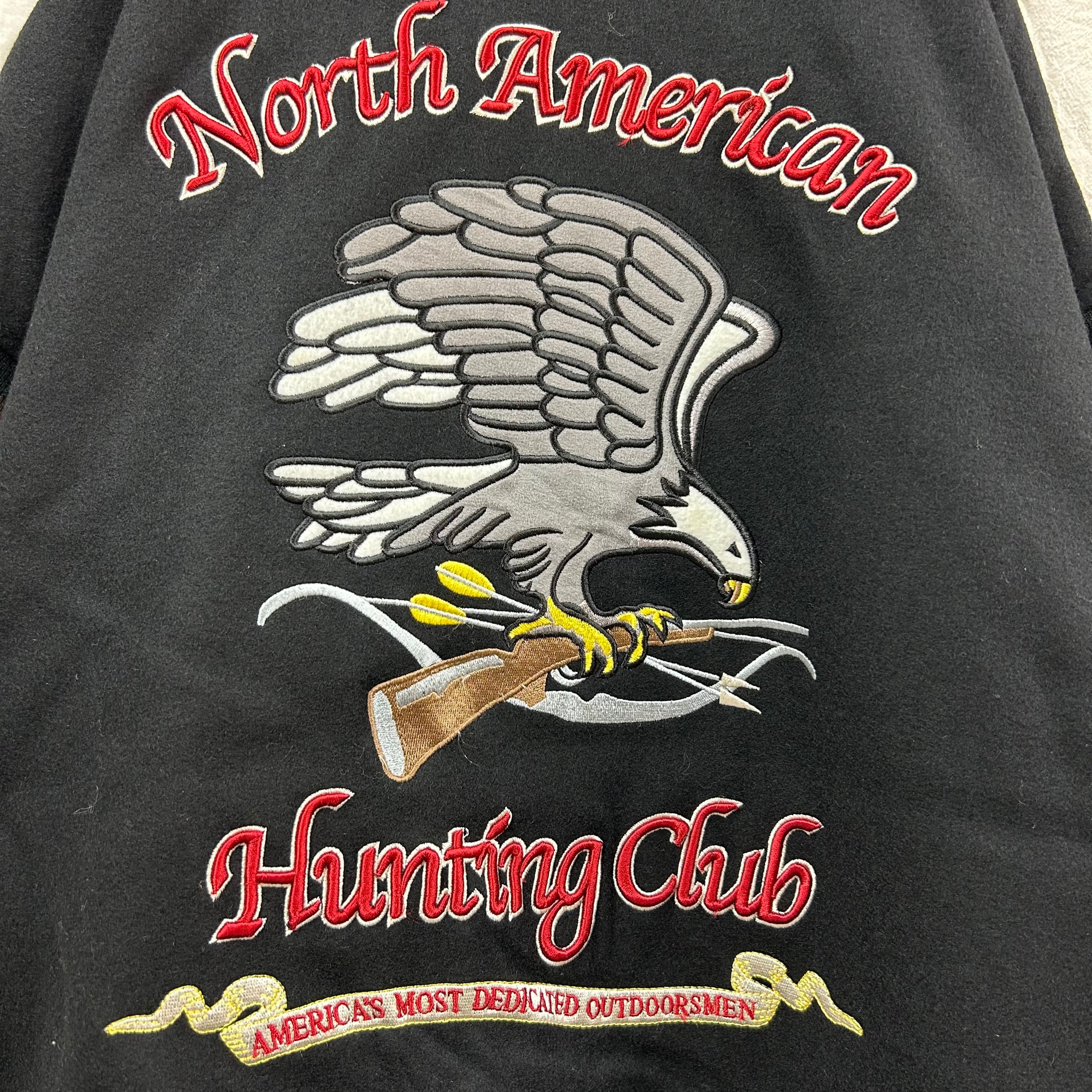 90s NORTH AMERICAN HUNTING CLUB ウールレザースタジャンアワード