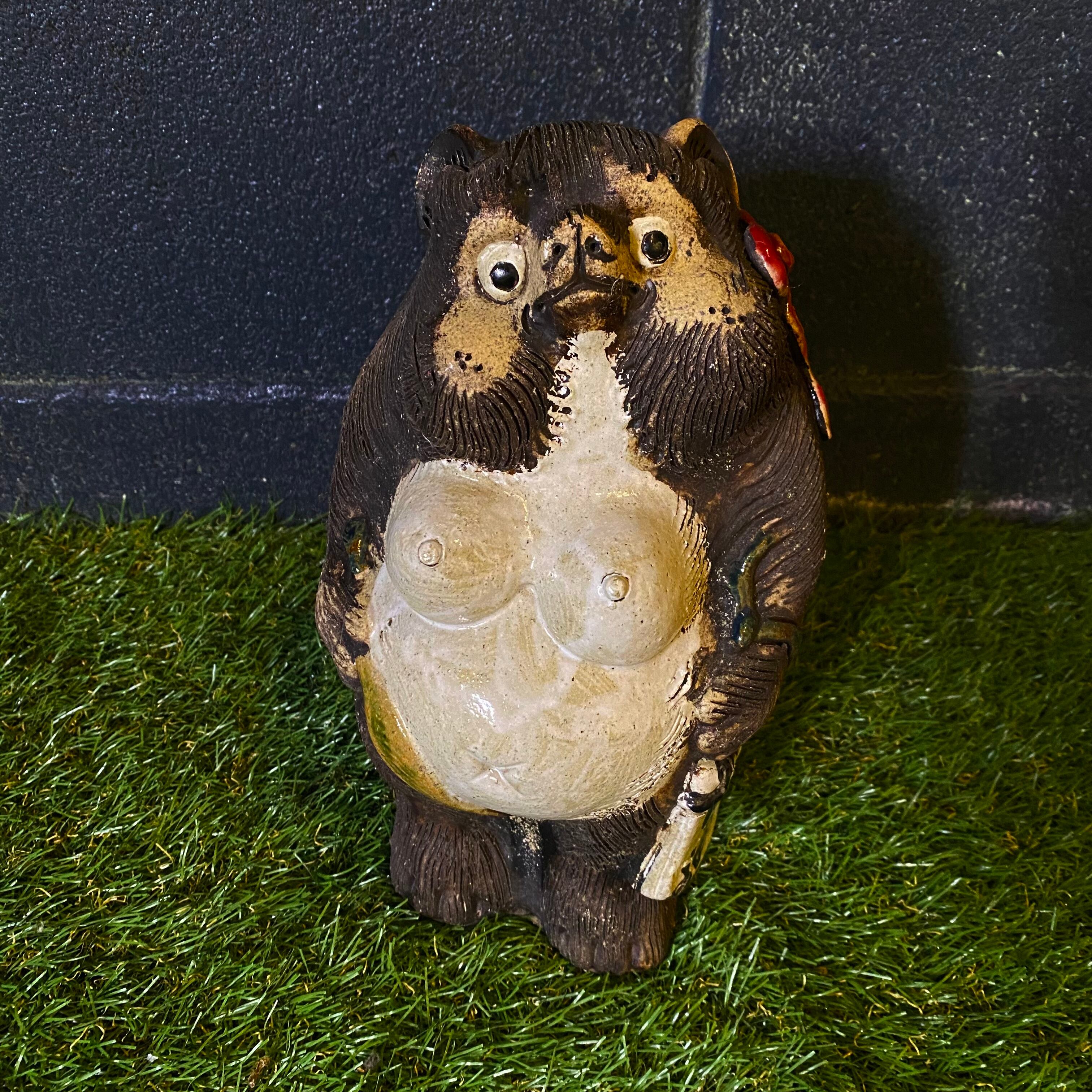 狸の置物 オブジェ ※176005