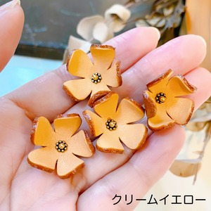 【アウトレット】プルメリア花型4個入(ピン付タイプ)