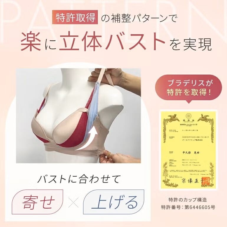 ○ BRADELIS NewYork HUGME ME118307 ノンワイヤーブラ | リップル心斎橋店