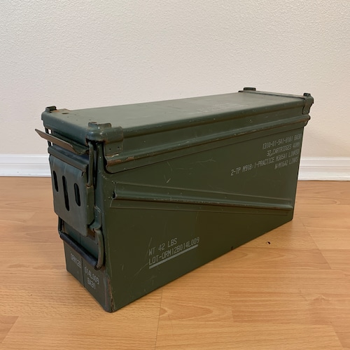 #160-A アメリカ ビンテージ 米軍 弾薬箱 ミリタリー 収納ケース